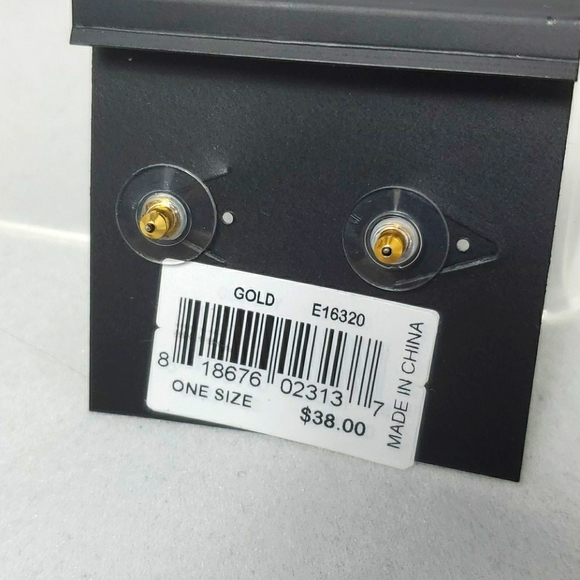 Rebecca Minkoff Pyramid Fan Stud and Jacket Earrings - Picture 3 of 3